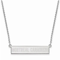 Women's Montreal Canadiens Sterling Silver Small Bar Necklace