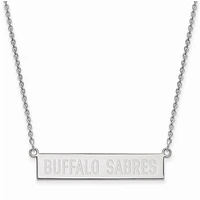 Women's Buffalo Sabres Sterling Silver Small Bar Necklace