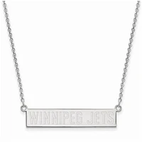 Women's Winnipeg Jets Sterling Silver Small Bar Necklace