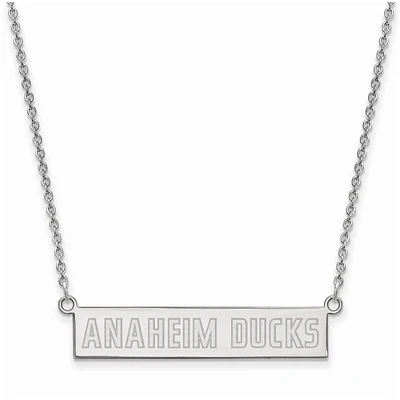 Women's Anaheim Ducks Sterling Silver Small Bar Necklace