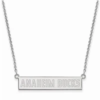 Women's Anaheim Ducks Sterling Silver Small Bar Necklace