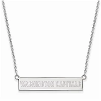 Women's Washington Capitals Sterling Silver Small Bar Necklace