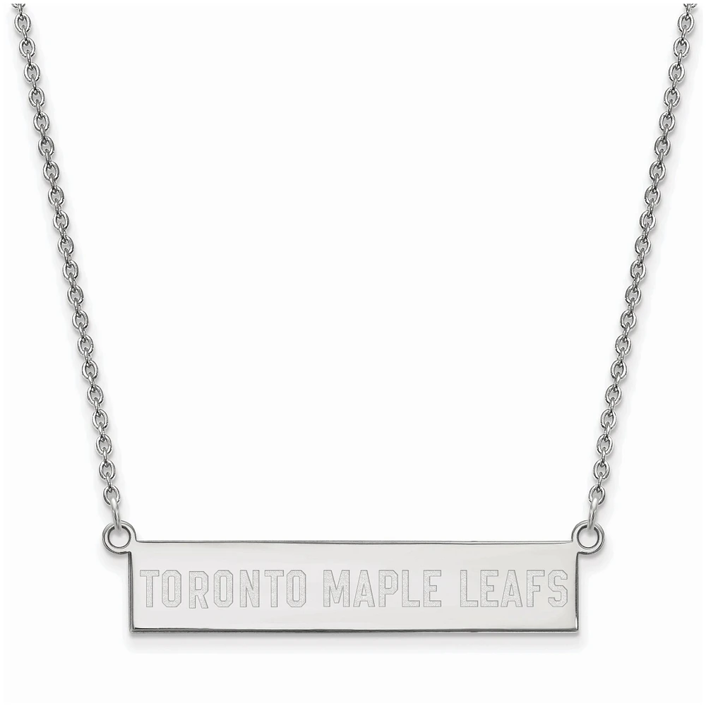 Women's Toronto Maple Leafs Sterling Silver Small Bar Necklace