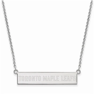 Women's Toronto Maple Leafs Sterling Silver Small Bar Necklace