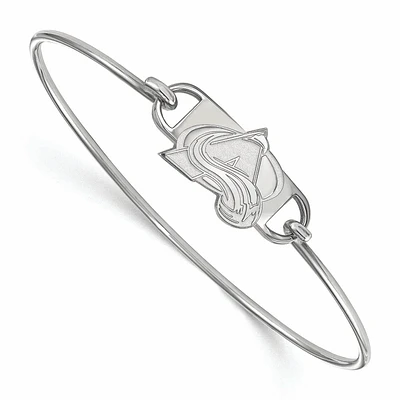 Women's Colorado Avalanche Sterling Silver Small Wire Bangle Bracelet