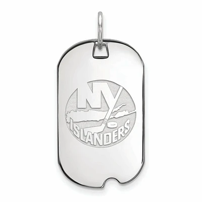Women's New York Islanders Sterling Silver Small Dog Tag