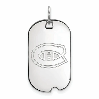 Women's Montreal Canadiens Sterling Silver Small Dog Tag