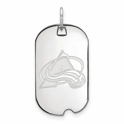 Women's Colorado Avalanche Sterling Silver Small Dog Tag