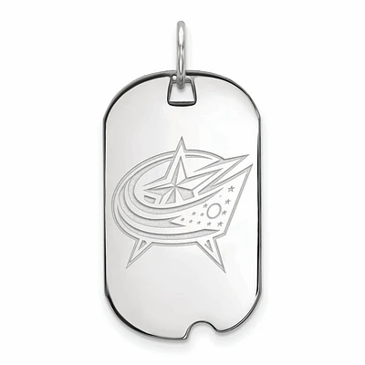 Women's Columbus Blue Jackets Sterling Silver Small Dog Tag