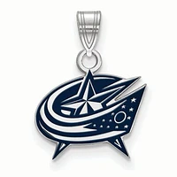 Women's Columbus Blue Jackets Sterling Silver Small Enamel Pendant