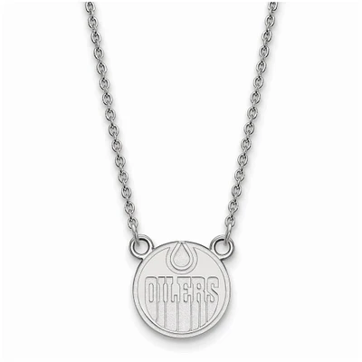 Women's Edmonton Oilers Sterling Silver Small Pendant Necklace