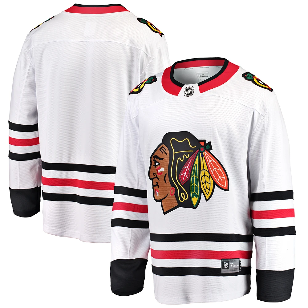 Men's Fanatics White Chicago Blackhawks Breakaway Away Jersey