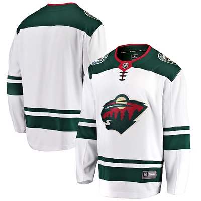 Men's Fanatics White Minnesota Wild Breakaway Away Jersey