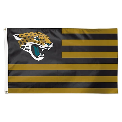 WinCraft Jacksonville Jaguars 3' x 5' Americana Stars & Stripes Deluxe Flag