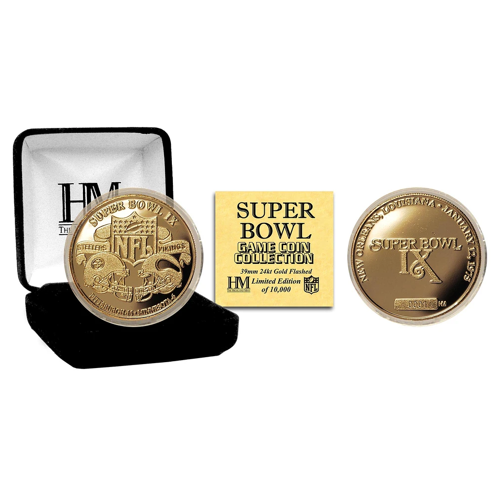 Highland Mint Pittsburgh Steelers Super Bowl IX Flip Coin