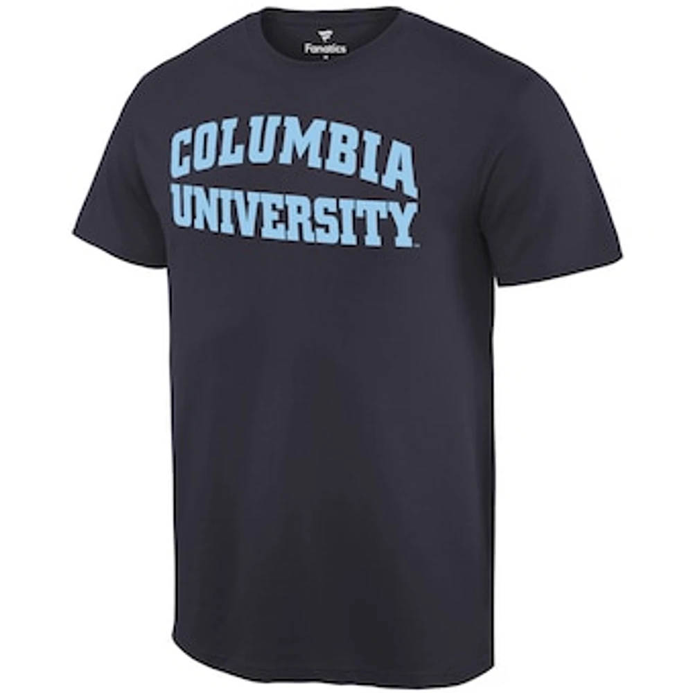 Men's Fanatics Navy Columbia University Basic Arch Expansion T-Shirt