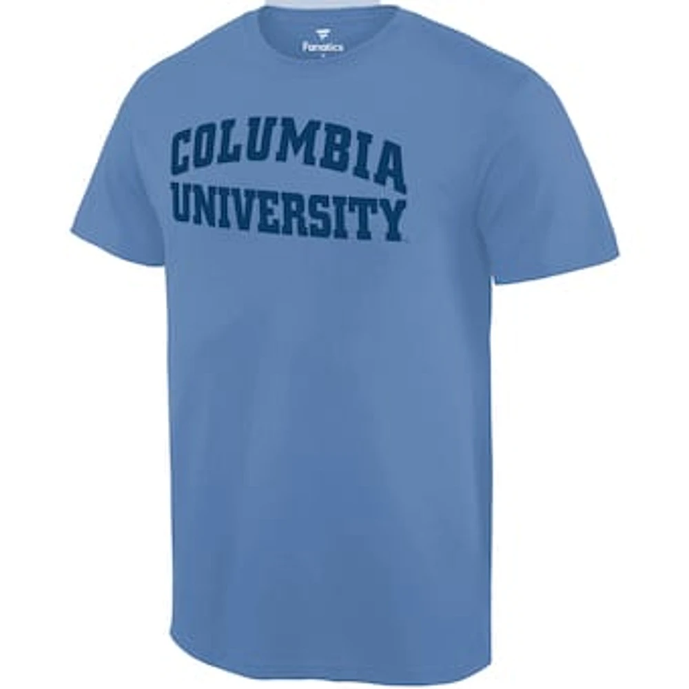 Men's Fanatics Light Blue Columbia University Basic Arch Expansion T-Shirt