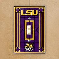 LSU Tigers Purple Art-Glass Switch Plate Cover