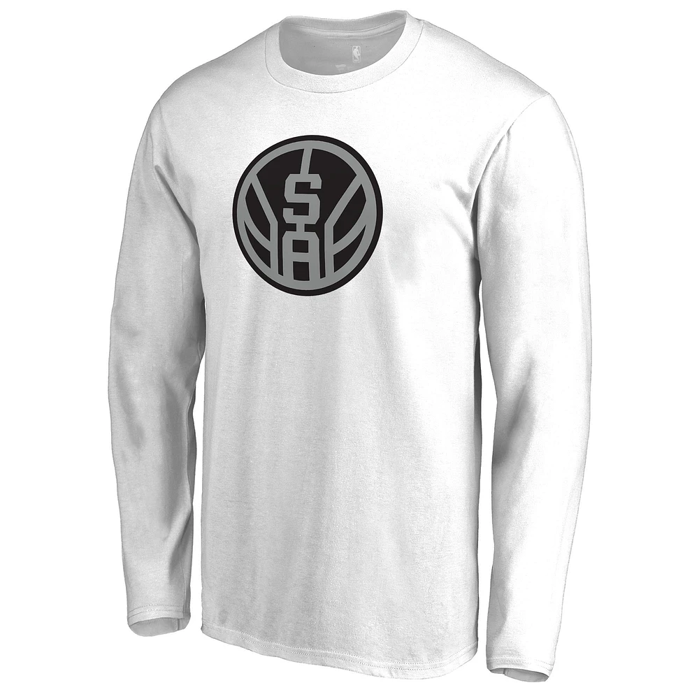 Men's San Antonio Spurs Alternate Logo Long Sleeve T-Shirt
