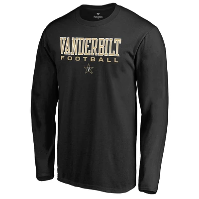 Men's Black Vanderbilt Commodores Team Unity Football Long Sleeve T-Shirt