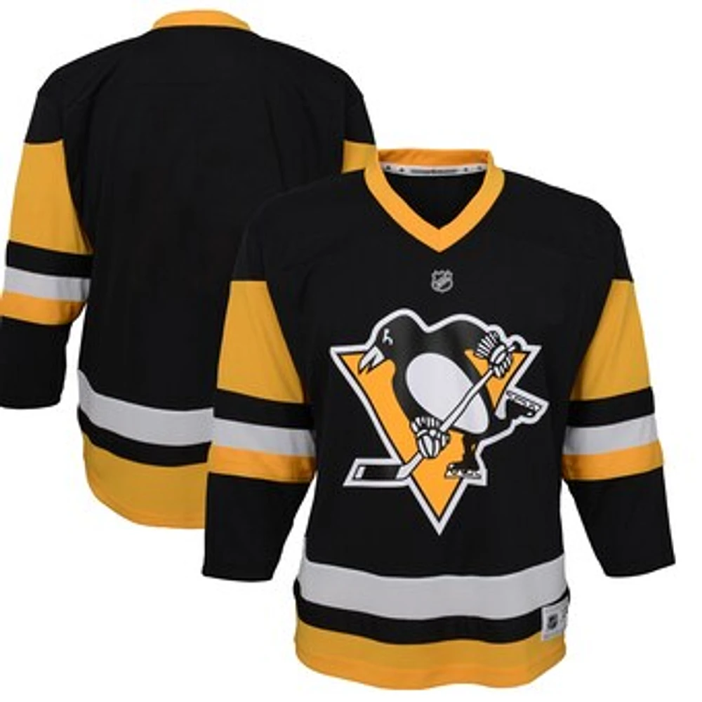 Infant Black Pittsburgh Penguins Replica - Blank Jersey