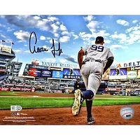Aaron Judge New York Yankees Autographed 8" x 10" Running Out of Dugout Photograph