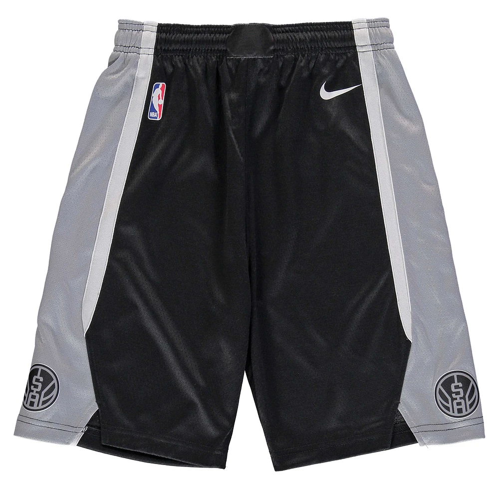 Youth Nike San Antonio Spurs Black Swingman Icon Performance Shorts