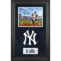 Aaron Judge New York Yankees Deluxe Framed Autographed 8" x 10" Running Out of Dugout Photograph