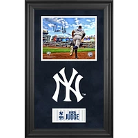 Aaron Judge New York Yankees Deluxe Framed Autographed 8" x 10" Running Out of Dugout Photograph