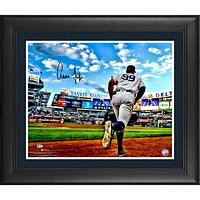 Aaron Judge New York Yankees Framed Autographed 16" x 20" Running Out of Dugout Photograph