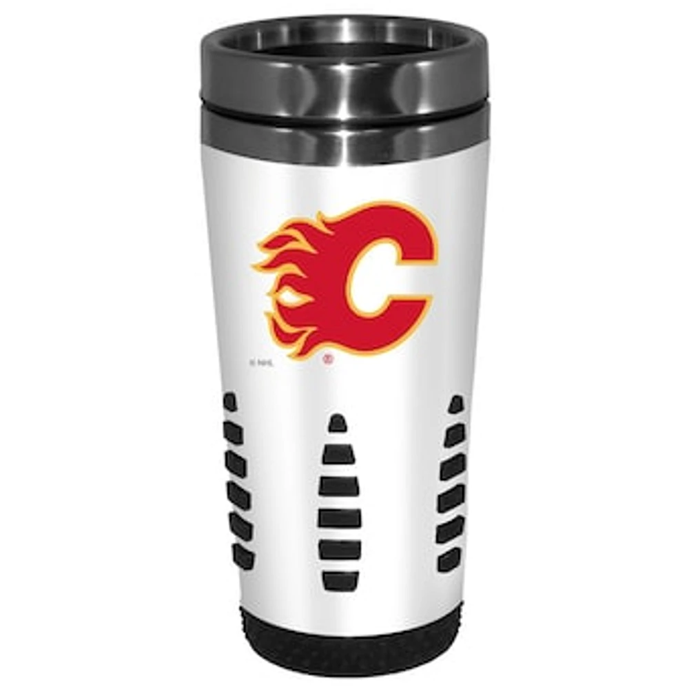 White Calgary Flames 16oz. Huntsville Travel Mug