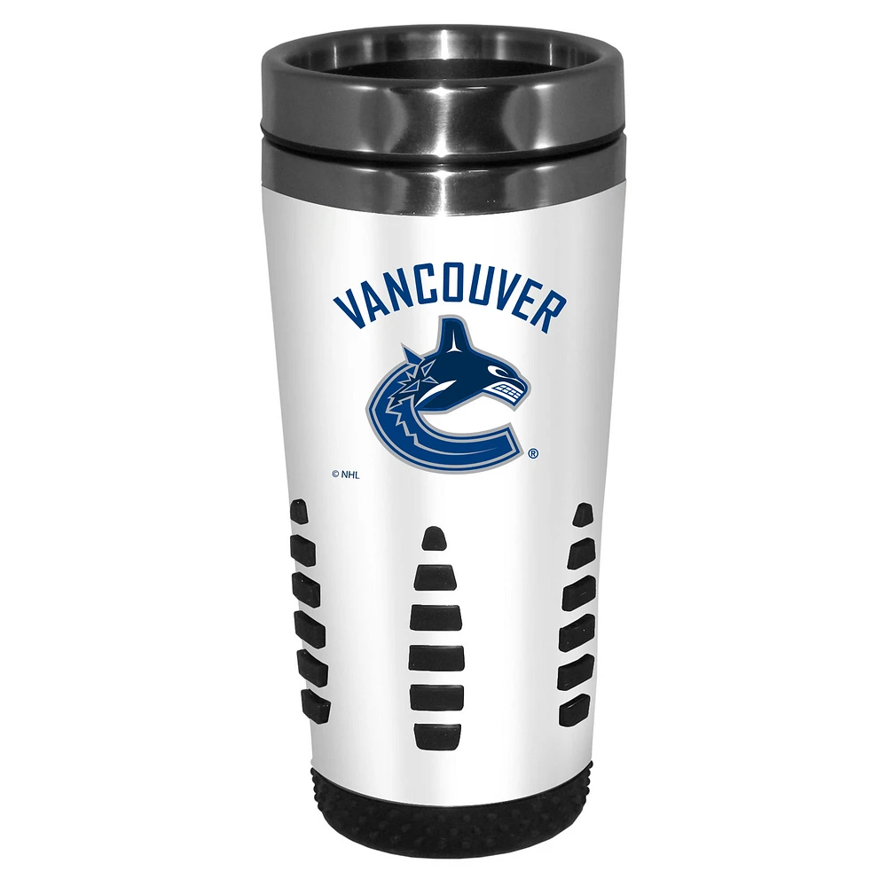 White Vancouver Canucks 16oz. Huntsville Travel Mug