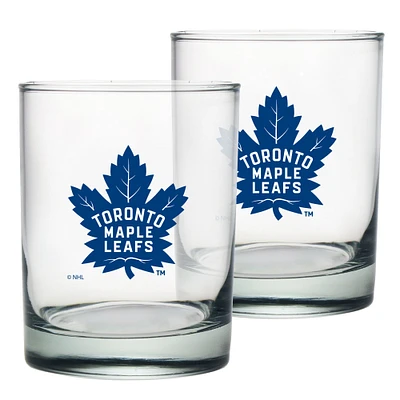 Toronto Maple Leafs 2-Pack 13.5oz. Rocks Glass Set