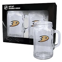 Anaheim Ducks 2-Pack 16oz. Mason Mug Set