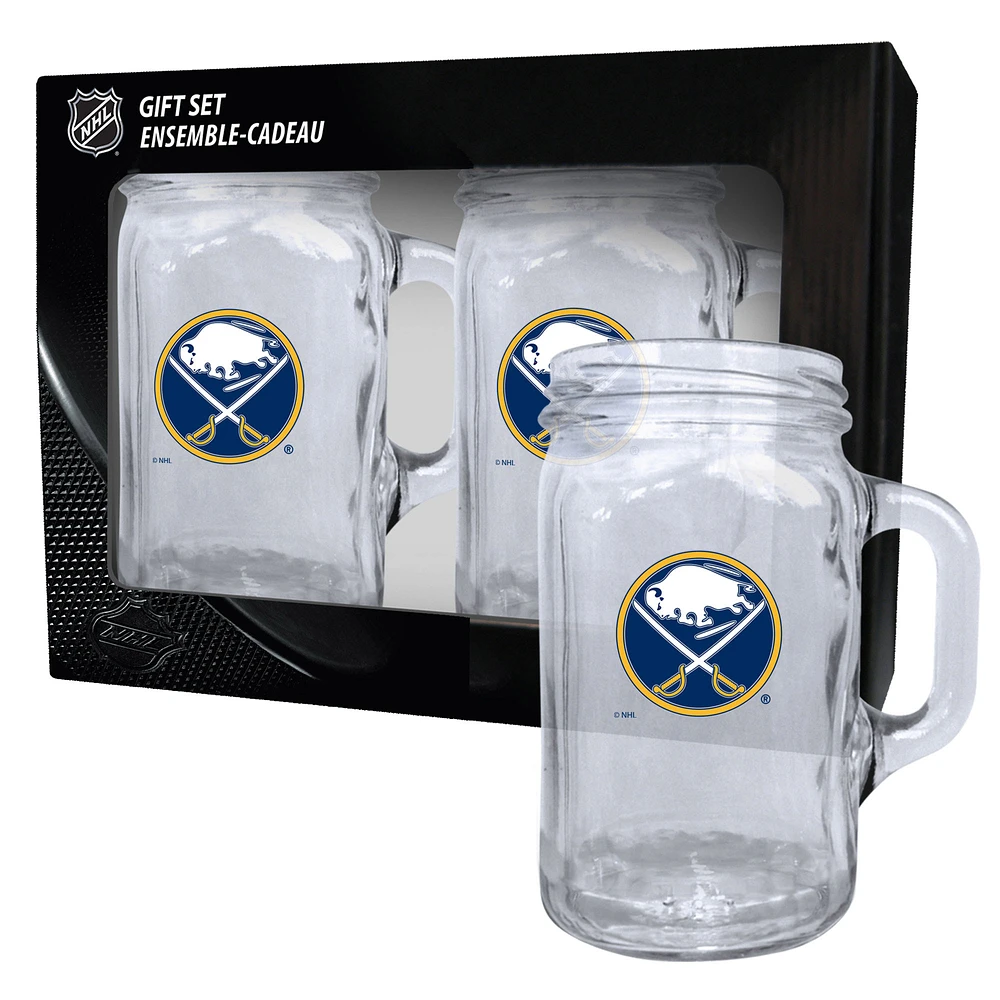 Buffalo Sabres 2-Pack 16oz. Mason Mug Set