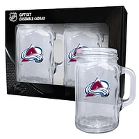 Colorado Avalanche 2-Pack 16oz. Mason Mug Set