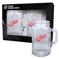 Detroit Red Wings 2-Pack 16oz. Mason Mug Set