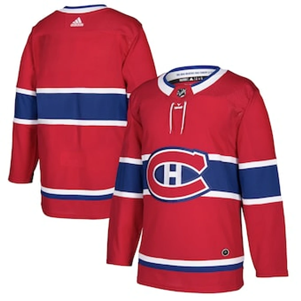 Men's adidas Red Montreal Canadiens Authentic - Blank Jersey