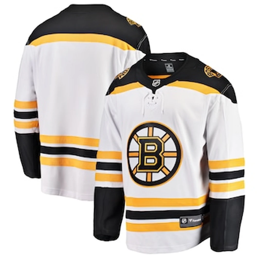 Youth Fanatics White Boston Bruins Away Breakaway Jersey