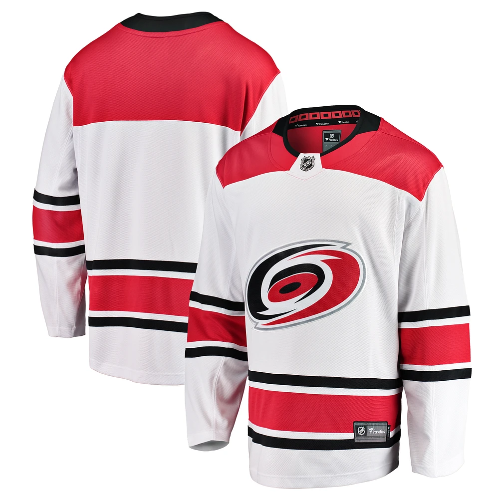 Youth Fanatics White Carolina Hurricanes Away Breakaway Jersey