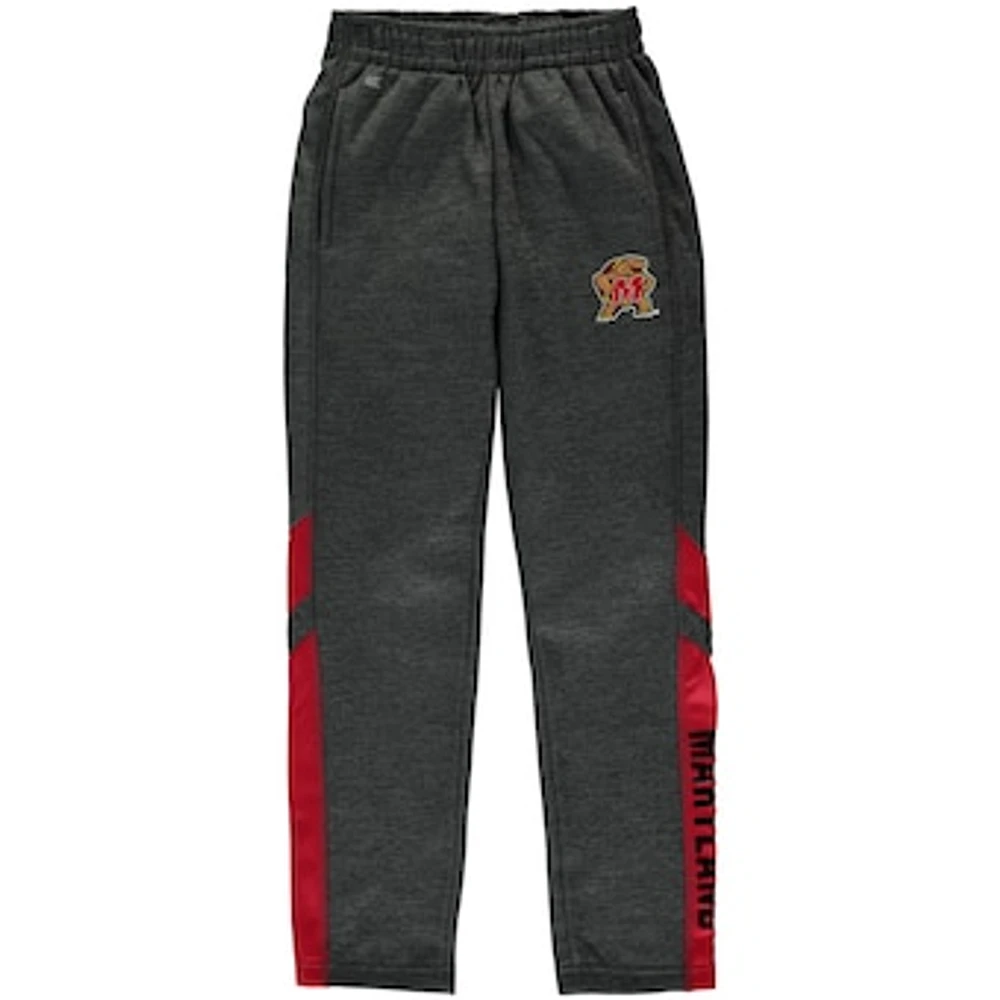 Youth Colosseum Heathered Charcoal Maryland Terrapins Fleece Pants