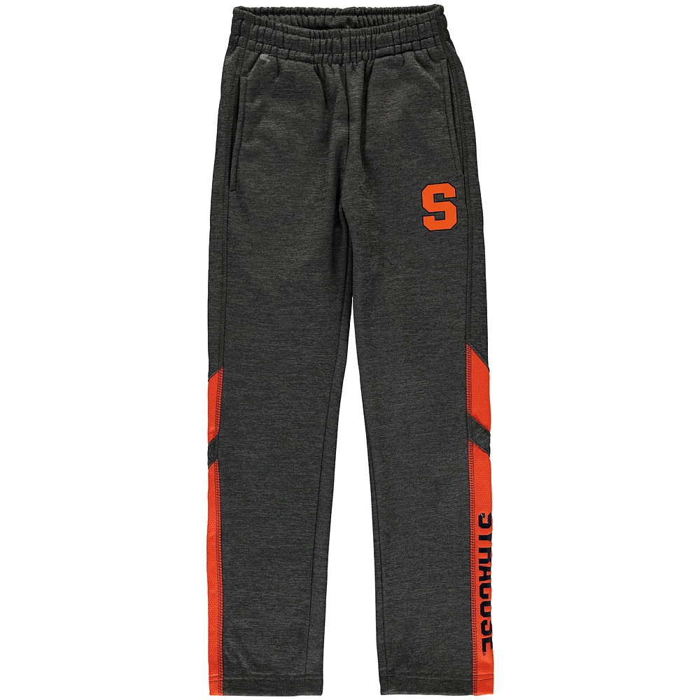 Youth Colosseum Heathered Charcoal Syracuse Orange Fleece Pants