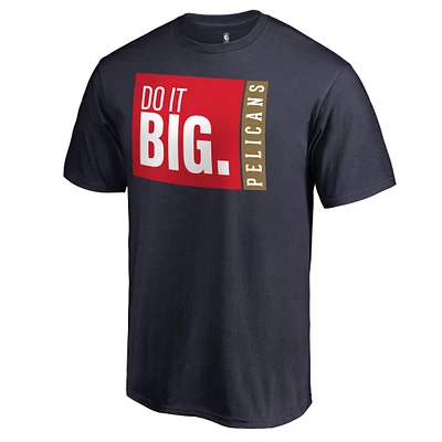 Men's Navy New Orleans Pelicans Do It Big T-Shirt