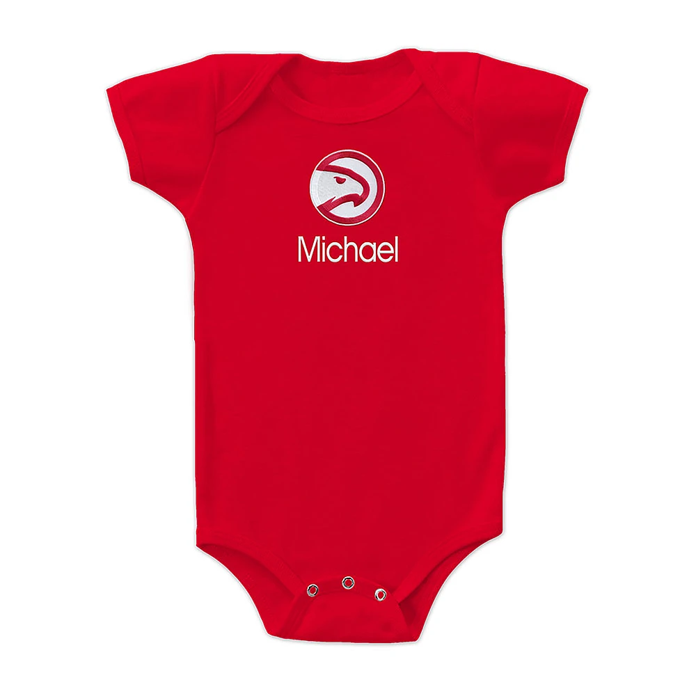 Infant Atlanta Hawks Personalized Bodysuit