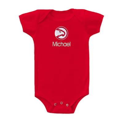 Infant Atlanta Hawks Personalized Bodysuit