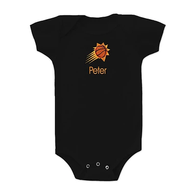 Infant Black Phoenix Suns Personalized Bodysuit
