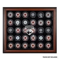 Florida Panthers 30-Puck Brown Display Case