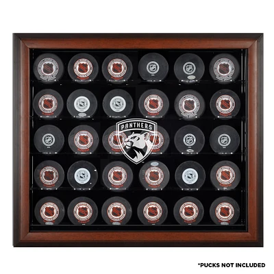 Florida Panthers 30-Puck Brown Display Case