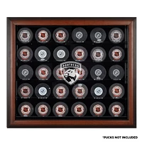 Florida Panthers 30-Puck Brown Display Case