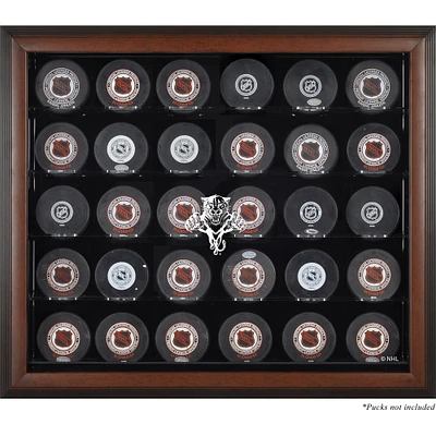 Florida Panthers (1993-2016) 30-Puck Brown Display Case